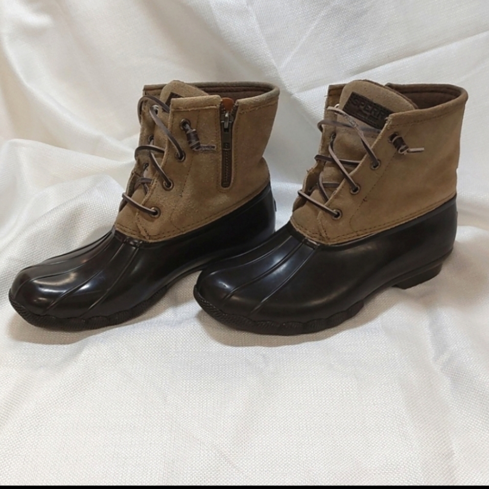 Sperry Saltwater Waterproof Suede/Rubber Rainboot - Picture 2 of 11